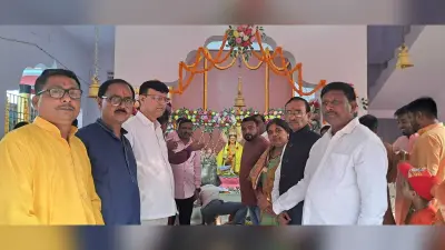 भगवान चित्रगुप्त से मांगा सुख-समृद्धि का आशीर्वाद