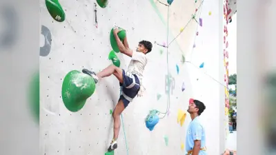 एशियन यूथ क्लाइंबिंग चैंपियनशिप 14 से जेआरडी टाटा स्पोर्ट्स कॉम्प्लेक्स में