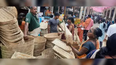 छठ महापर्व को लेकर पूजन सामग्री की जमकर हुई खरीदारी