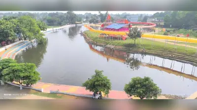 अर्घ्य देने के लिए सज धज कर तैयार छठ घाट, एसडीओ ने घाटों का किया निरीक्षण