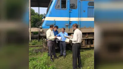 प्रिंसिपल चीफ इलेक्ट्रिक इंजीनियर दो दिवसीय दौरे पर पहुंचे जमालपुर