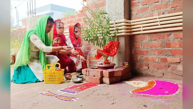 धूमधाम के साथ मनाया तुलसी विवाह