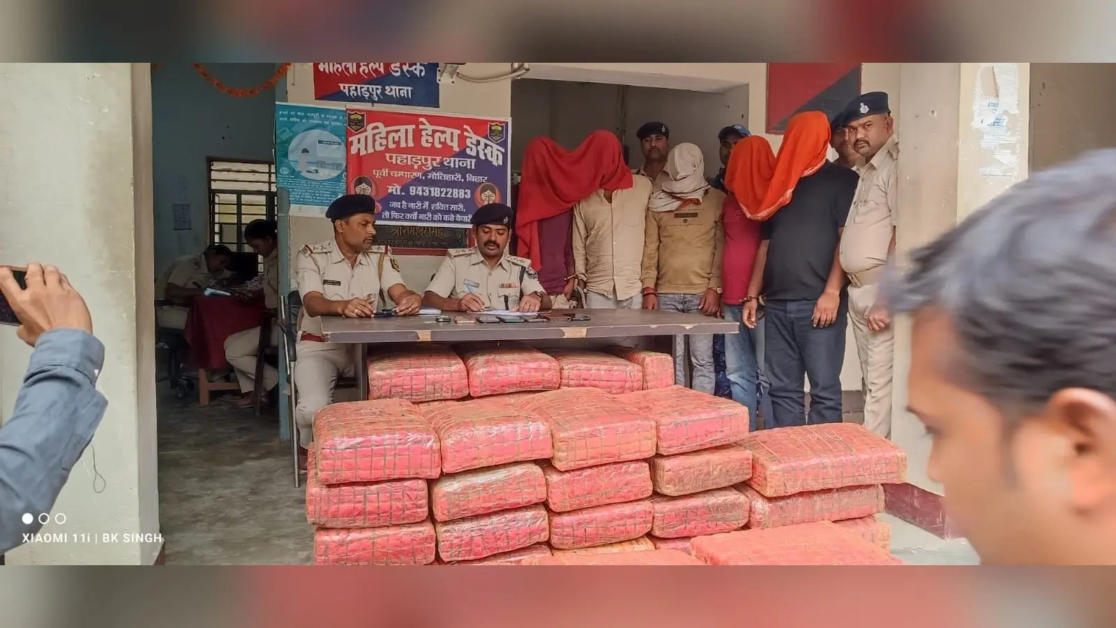 ट्रक-स्कार्पियो से चार करोड़ की गांजा जब्त, छह तस्कर गिरफ्तार