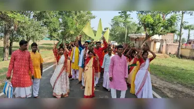 108 कन्याओं ने रसूनपुर गांव में निकाली कलश यात्रा