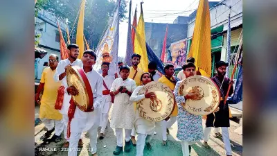 रानीगंज में धूमधाम से मनाया गया खाटू श्याम बाबा का जन्मोत्सव, निकाली गयी निशान यात्रा
