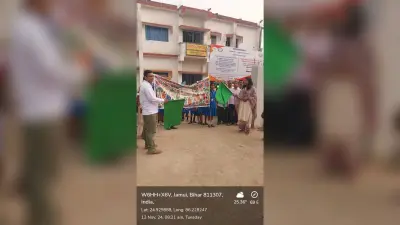 स्वच्छता जागरूकता को लेकर बच्चों ने निकाली प्रभात फेरी