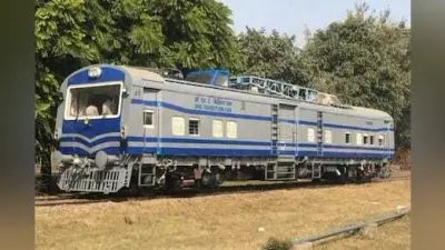 रेल इंजन कारखाना जमालपुर में निर्मित पहले आठ व्हीलर टावर कार का हुआ ट्रायल