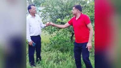 उद्यान विभाग के उप निदेशक ने खेरिया में बागवानी का लिया जायजा