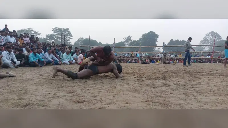 चार दिवसीय अंतरराष्ट्रीय कुश्ती में पहलवानों ने दिखाया दाव -पेंच