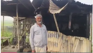 आगजनी से दुकान में 36 हजार का नुकसान