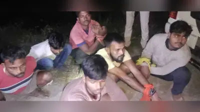बालू लोडेड चार वाहन जब्त, छह गिरफ्तार