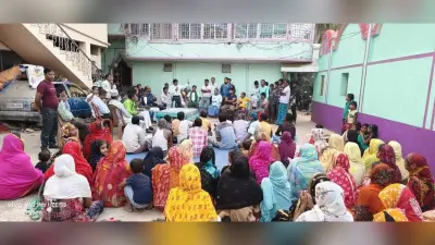 झामुमो प्रत्यासी प्रो.स्टीफन मरांडी ने किया जनसंपर्क