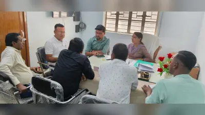 पंचायतों में खेल मैदान बनाने को लेकर भूमि उपलब्ध कराने पर चर्चा
