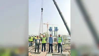 Ranchi News : केबल स्टे ब्रिज का काम शुरू