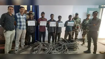 Bokaro News : सीआइएसएफ ने चोरी के आरोप में पांच लोगों को किया गिरफ्तार