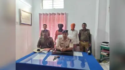 अपराध की योजना बनाते दो बदमाश चढ़ा पुलिस के हत्थे, हथियार व कारतूस बरामद