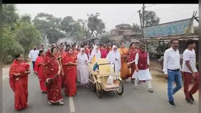 तेरापंथ समाज ने साध्वी श्री को कराया मंगल विहार