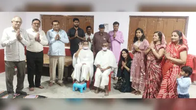 27 साल बाद कर्मभूमि लौटने पर जैन मुनि विकास का भव्य स्वागत