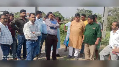 आरओबी का होगा निर्माण, अधिकारियों ने स्थल का लिया जायजा