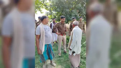 जौनिया दियारा क्षेत्र में पुलिस ने किया भ्रमण, किसानों की समस्या हुये अवगत