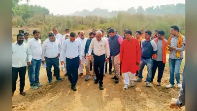 Gaya News : बियर बांध बनाने को लेकर जल संसाधन विभाग की टीम ने लिया जायजा