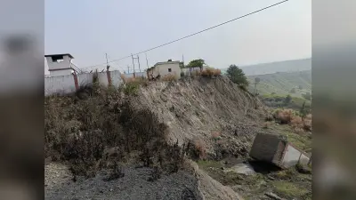 कभी भी भूधंसान की चपेट में आ सकता है राजधर पुलिस पिकेट