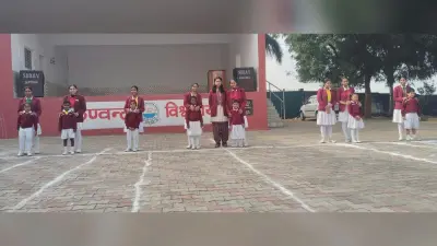 दौड़ प्रतियोगिता में एलकेजी के जयेश, सार्थक व सान्वी ने मारी बाजी