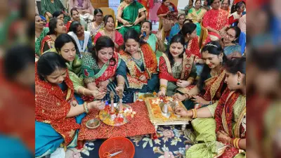 राणी शक्ति मंदिर में मंगसिर नवमी की पूर्व संध्या पर मेंहदी उत्सव, नृत्य नाटिका की दी प्रस्तुति