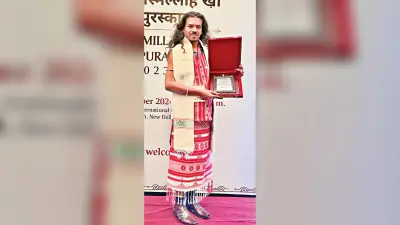ranchi news : खूंटी के सुखराम पाहन को उस्ताद बिस्मिल्लाह खां युवा पुरस्कार