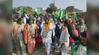 निवनिर्वाचित विधायक ने कर्रा में निकाला विजय जुलूस