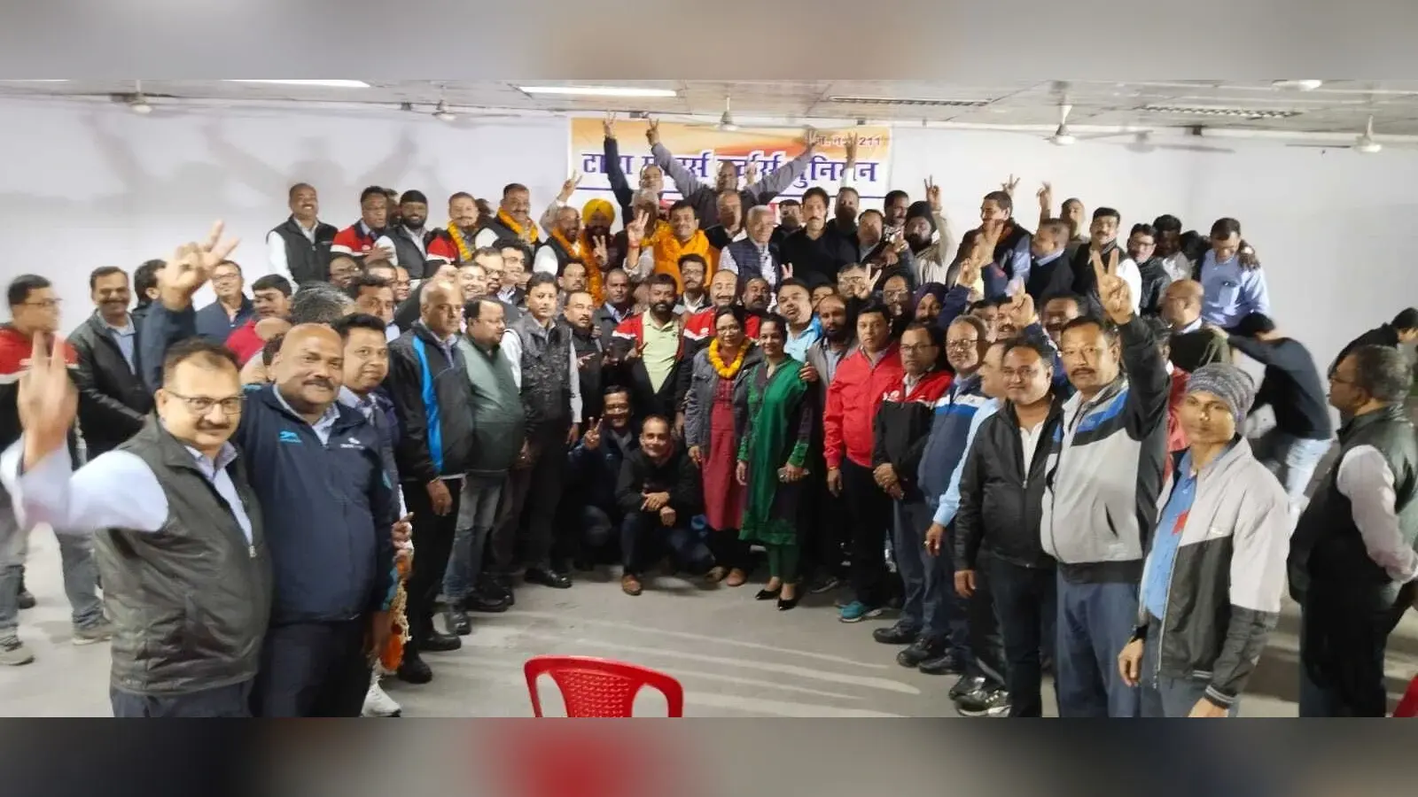 टाटा मोटर्स वर्कर्स यूनियन के तीसरी बार गुरमीत सिंह बने अध्यक्ष, आरके सिंह महामंत्री