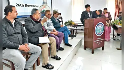 Ranchi News : रांची विवि के पीजी इतिहास विभाग में मना संविधान दिवस