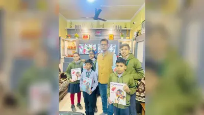 पुरस्कृत हुए ग्रीन फिल्ड स्कूल के बच्चे