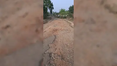 Giridih News :आठ पंचायतों कों जोड़ने वाली सड़क जर्जर