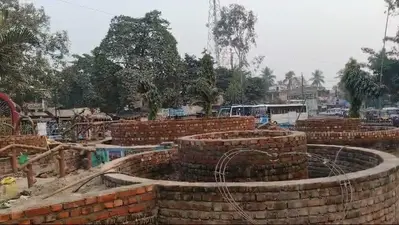 गोल चौक पर तेजी चल रहा सौंदर्यीकरण का कार्य