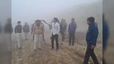 पहाड़पुर बागमती नदी में अवैध बालू खनन की सूचना पर की छापेमारी