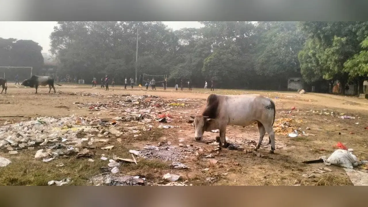 एग्रिको मैदान की गंदगी नहीं हुई साफ, लोगों में आक्रोश