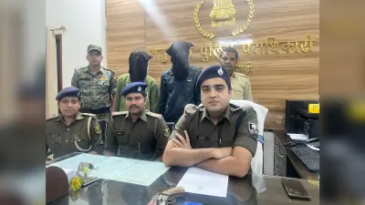 पुनौरा में लोडेड देसी कट्टा व कारतूस के साथ दो युवक गिरफ्तार