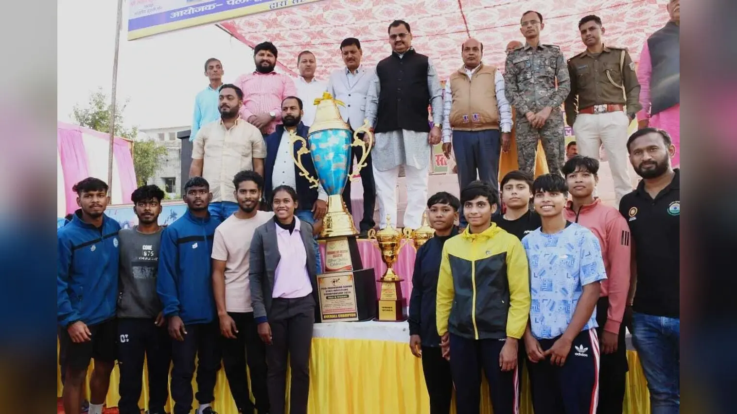 सीनियर स्टेट कुश्ती के दो वर्गों में जेएसएसपीएस की टीम चैंपियन