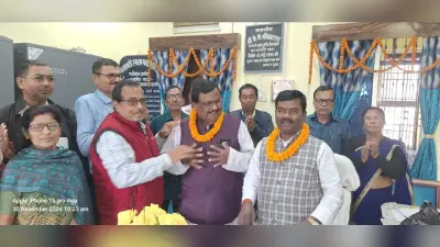 महाविद्यालय में विधायक को किया सम्मानित