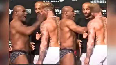 Mike Tyson vs Jake Paul Video: गोली की रफ्तार से जड़ा तमाचा, टायसन ने पुराने दिन याद दिला दिए