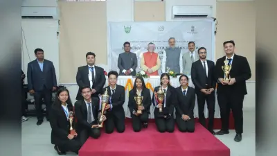 नेशनल लॉ यूनिवर्सिटी की मूट कोर्ट प्रतियोगिता में राज्यपाल संतोष कुमार गंगवार को याद आए अपनी वकालत के दिन