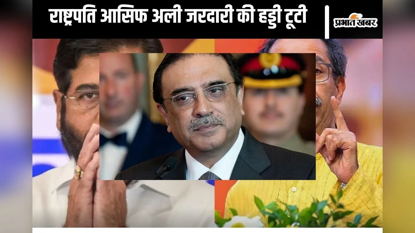 Pakistan News : विमान से उतर रहे थे राष्ट्रपति आसिफ अली जरदारी, टूट गई हड्डी