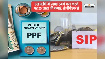 एसआईपी में 5000 रुपये 15 साल तक जमा करने पर 25 लाख की कमाई, तो पीपीएफ से कितनी? जानें कैलकुलेशन
