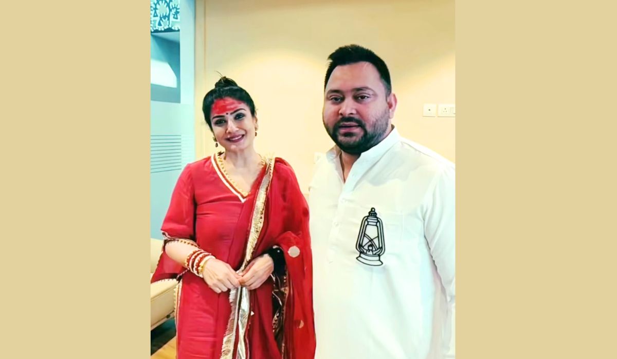 बॉलीवुड अभिनेत्री रवीना टंडन से मिले Tejashwi Yadav, सोशल मीडिया पर पोस्ट शेयर कर दी जानकारी…
