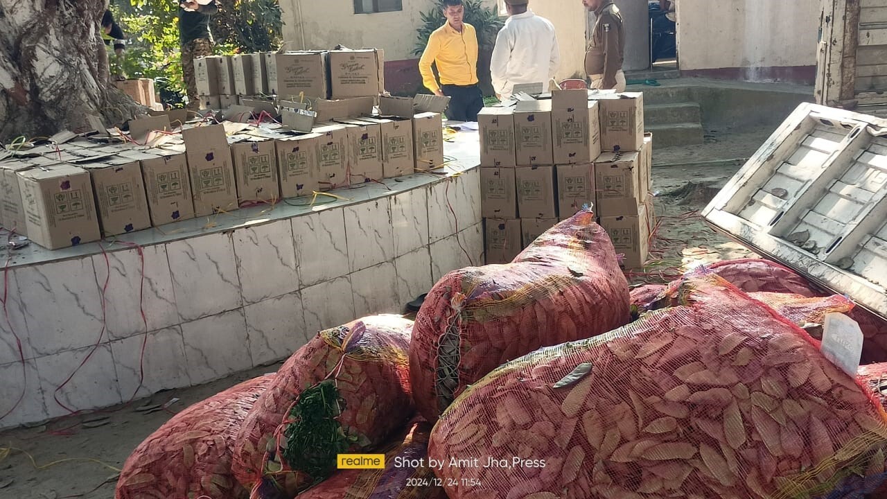 नये साल के जश्न में खपत के लिए लायी जा रही 2678 लीटर शराब जब्त