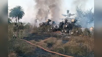 देवघर के सारठ में पावर ग्रिड की साइट पर ब्लास्ट, 9 करोड़ की जीआइएस मशीन जलकर खाक