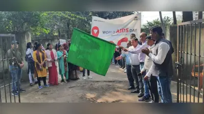 Dhanbad News: टीएसएफ ने निकाली एड्स जागरूकता रैली