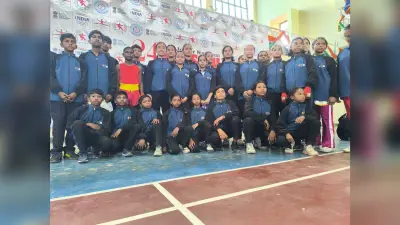 Wushu: जूनियर नेशनल वुश के लिए झारखंड वुशु टीम पंजाब पहुंची