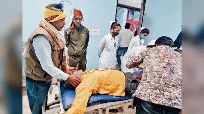 सवारी बस ने यात्री को कुचला गंभीर हालत में पटना रेफर